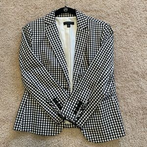 Ann Taylor gingham blazer, size 4P